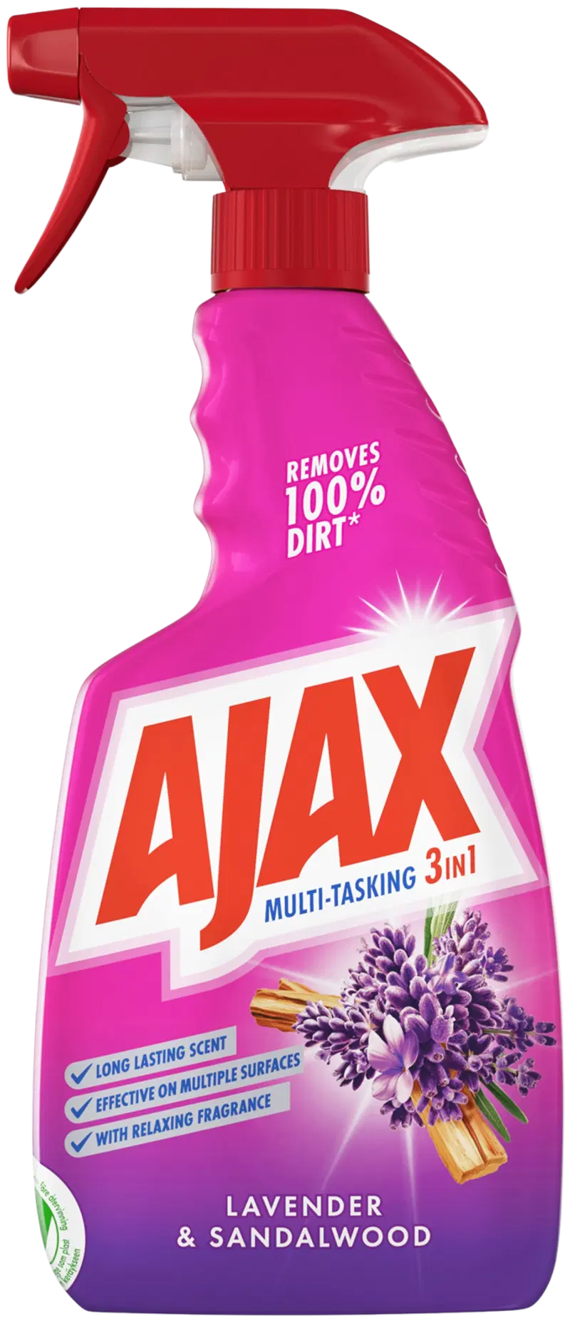 Ajax Mood Boosting 3в1 чистящий спрей с лавандой и сандалом 500мл