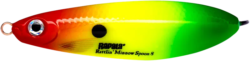 Блесна Rapala Rattlin' Minnow Spoon 08 RYGR