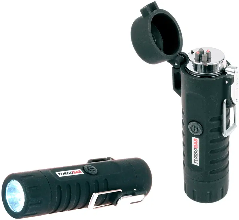 Плазменная зажигалка Turbogas E-Light (цвет Черный)
