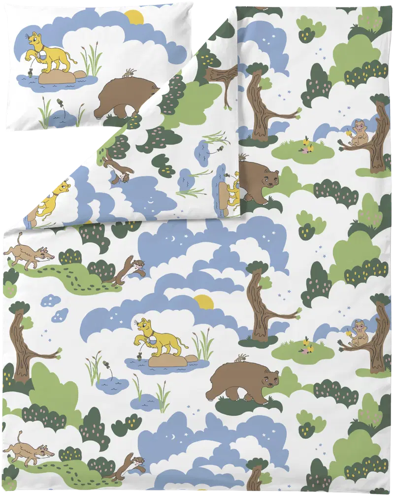 Детский комплект пододеяльников Finlayson Adventure 120Х160+40Х60 разноцветный (цвет разноцветный)