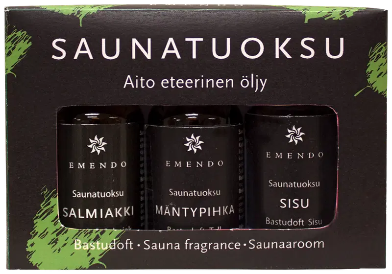 Emendo 3x10ml аромат для сауны черный