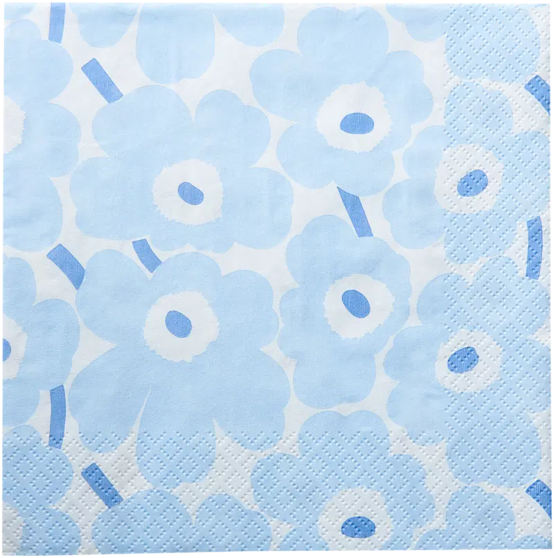 Салфетки Marimekko Mini Unikko голубые 20шт/33см