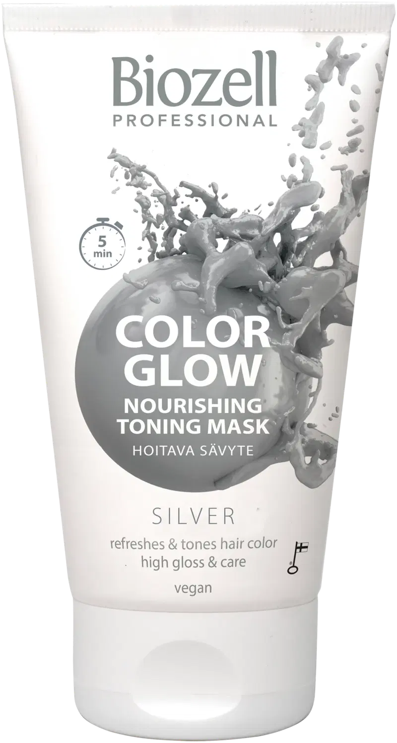 Biozell Color Glow Питательная тональная маска Серебро 150мл