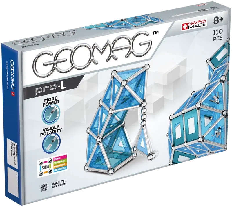 Магнитный конструктор Geomag Pro-L Panels, 110 деталей