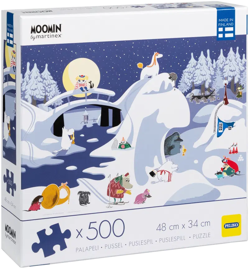 Пазл Peliko Moomin 500 деталей Зимний пейзаж
