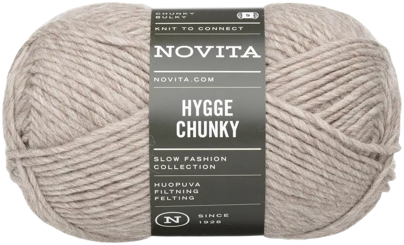 Пряжа Novita Hygge Chunky 100 г песок 060 (цвет песок)