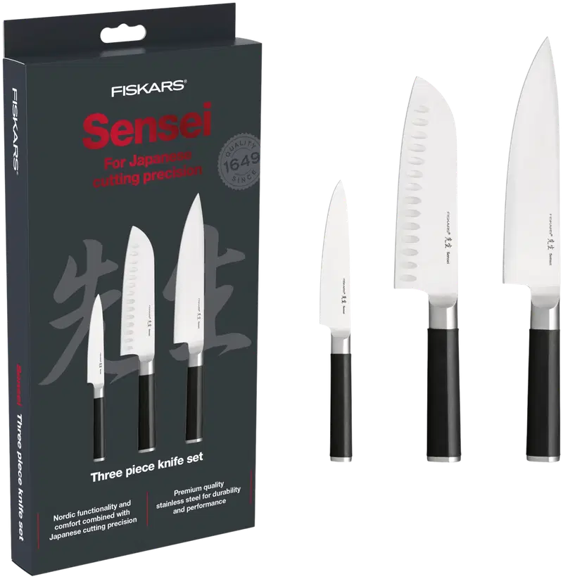 Набор ножей Fiskars Sensei 3 шт.
