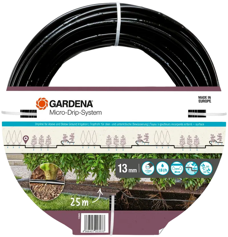 Комплект удлинителей Gardena Micro-Drip Dripline 25 м