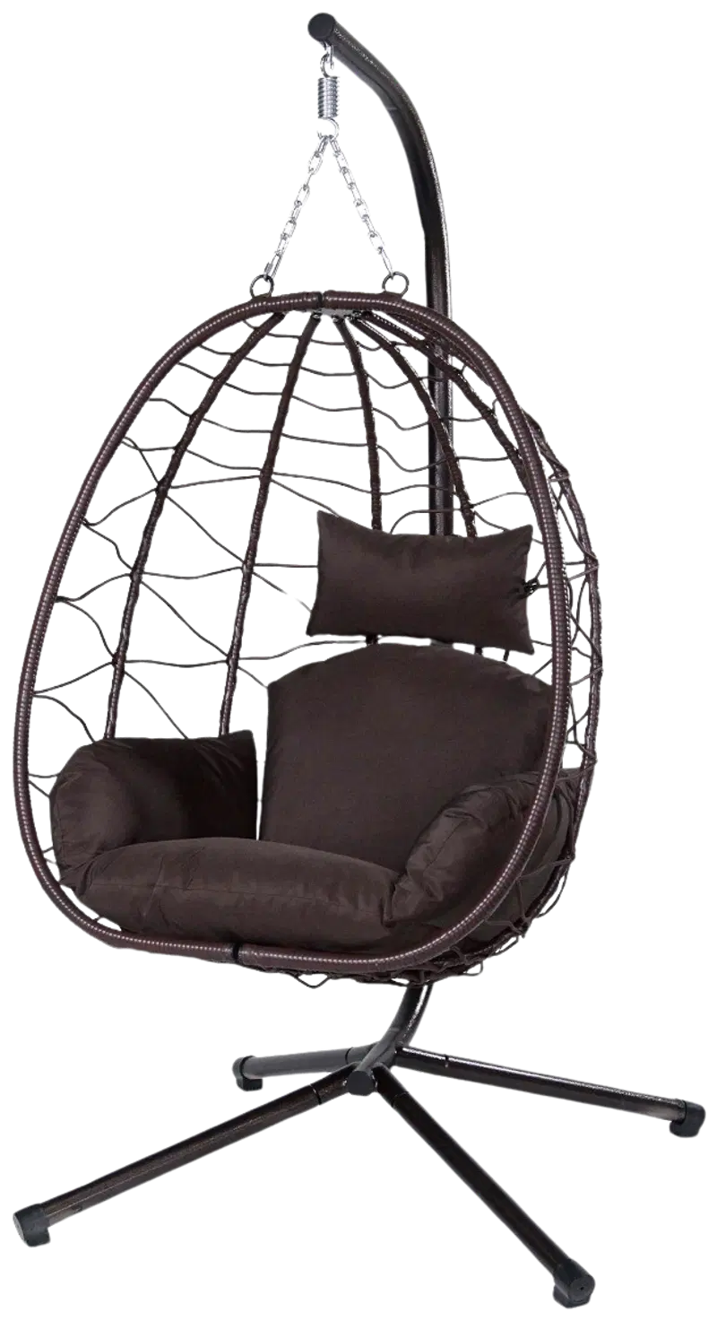 Подвесное кресло Lykke коричневый (цвет Коричневый)