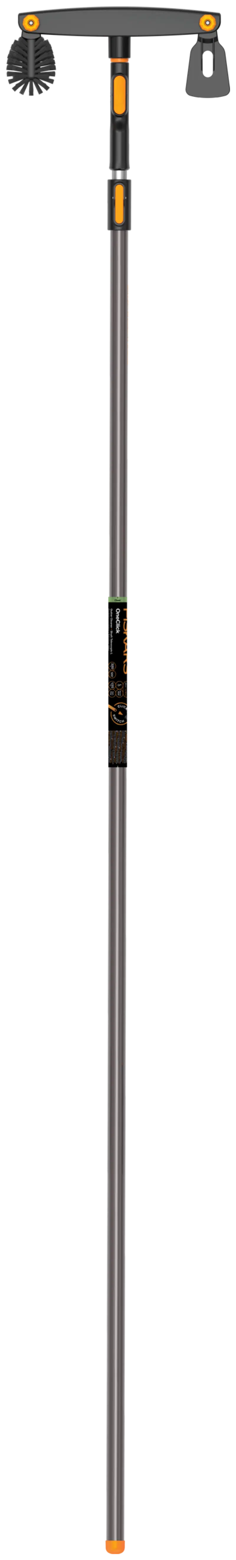 Fiskars OneClick Canopy Cleaner + телескопическая штанга L (цвет Серый)