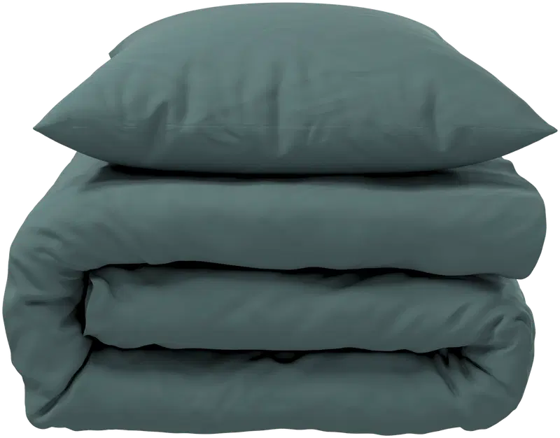 Комплект пододеяльников Mistral Home Washed Cotton 150х210 см, темно-зеленый (цвет ботанический зеленый)