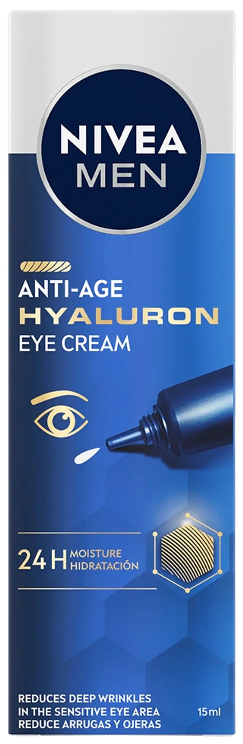 NIVEA MEN 15ml Антивозрастной гиалуроновый крем для глаз 15 мл