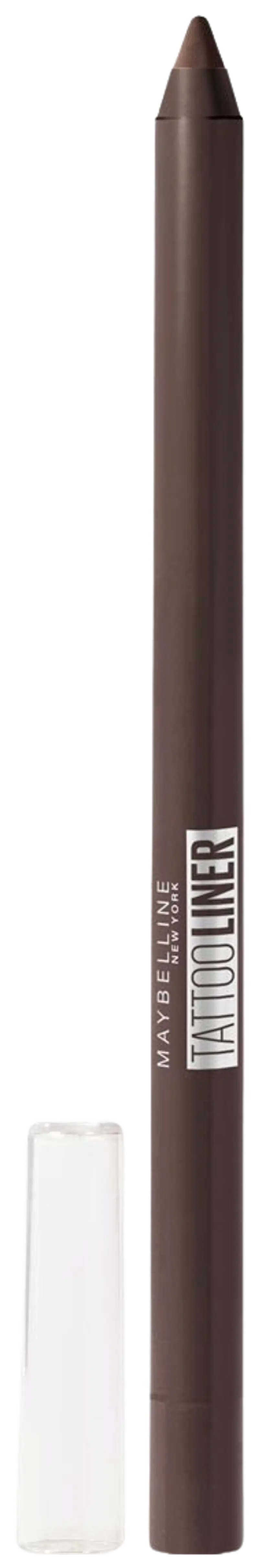 Гель-карандаш-лайнер Maybelline New York Tattoo Liner 910 Bold Brown, 1,3 г (цвет Жирный коричневый)
