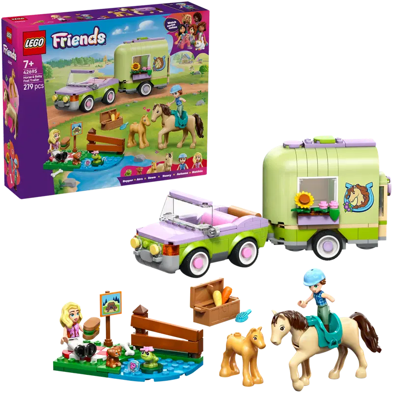 LEGO® LEGO Friends 42695 Повозка с лошадьми и жеребенками