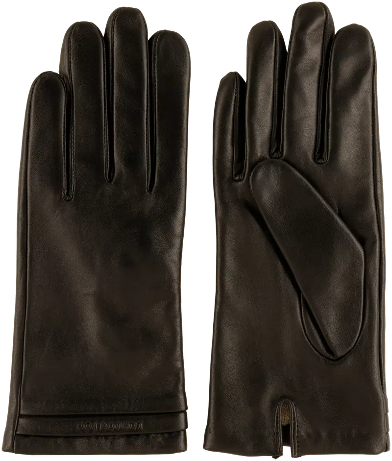 Женские кожаные перчатки London Fog 216LF-2488 (размер 7, цвет ЧЕРНЫЙ)