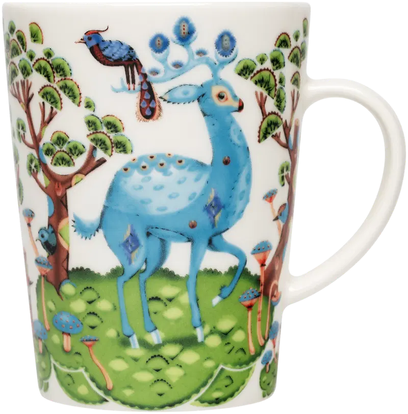 Iittala Satumetsä весна зелено-голубой Кружка 0,4л (цвет Разноцветный)