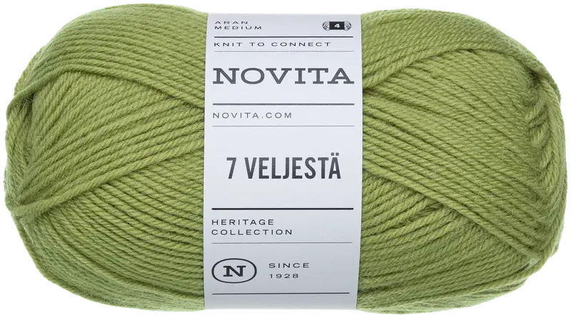 Novita lanka 7 From Velje 100 г артишока 330 (цвет Артишок)