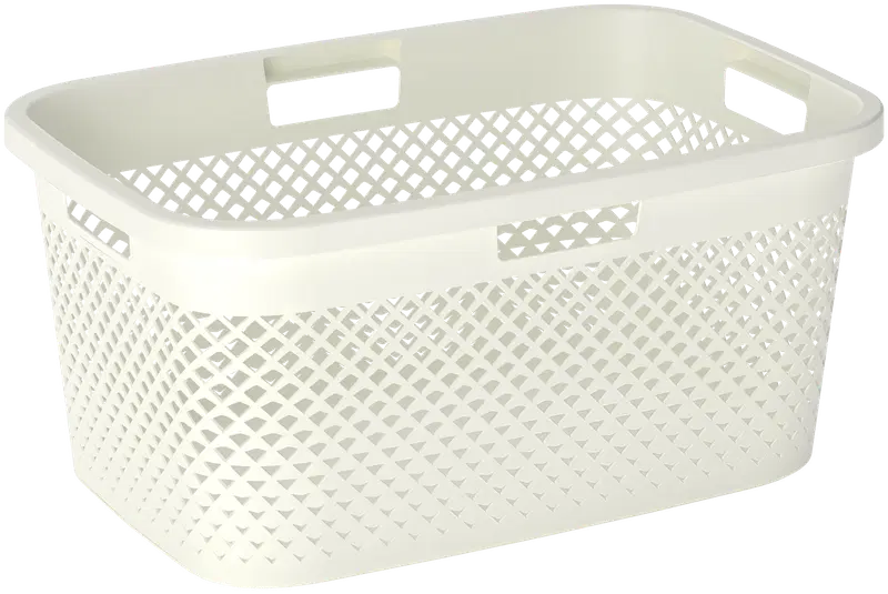 Корзина для чистого белья Curver Pure 47л белая (цвет Оазис Белый)
