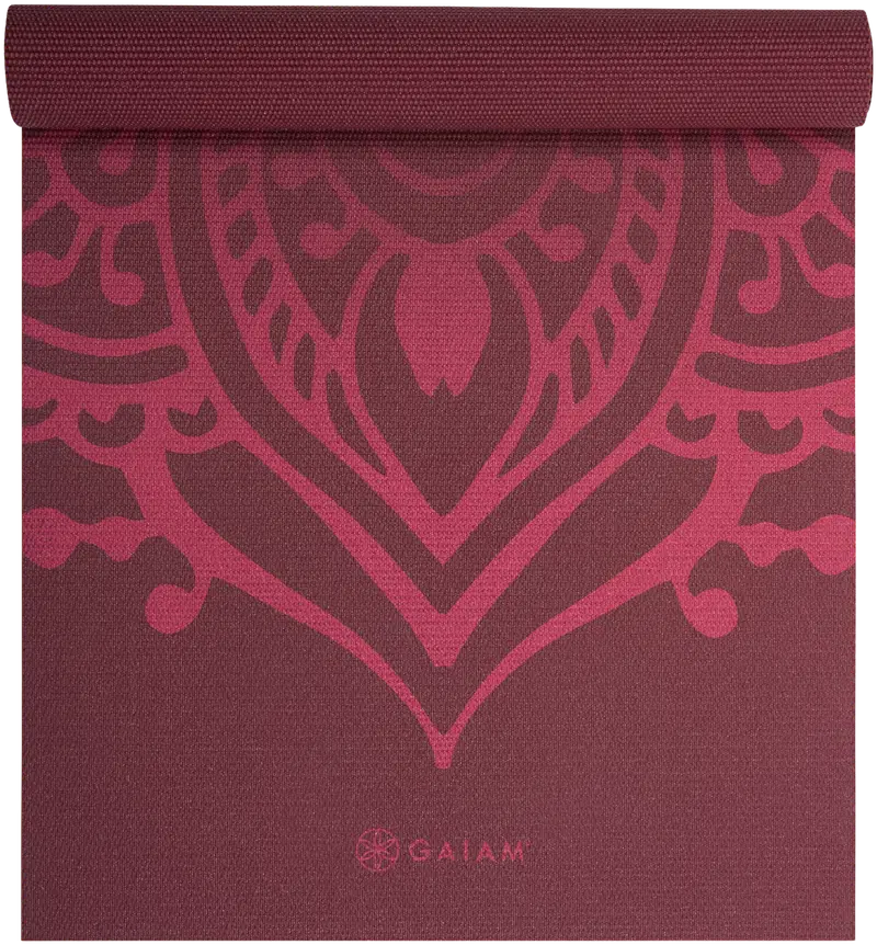 Коврик для йоги Gaiam Cherry Sundial Layers 5 мм (цвет вишня)
