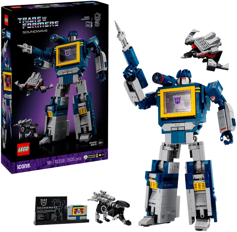 LEGO® Icons 10358 Трансформеры: Саундвейв