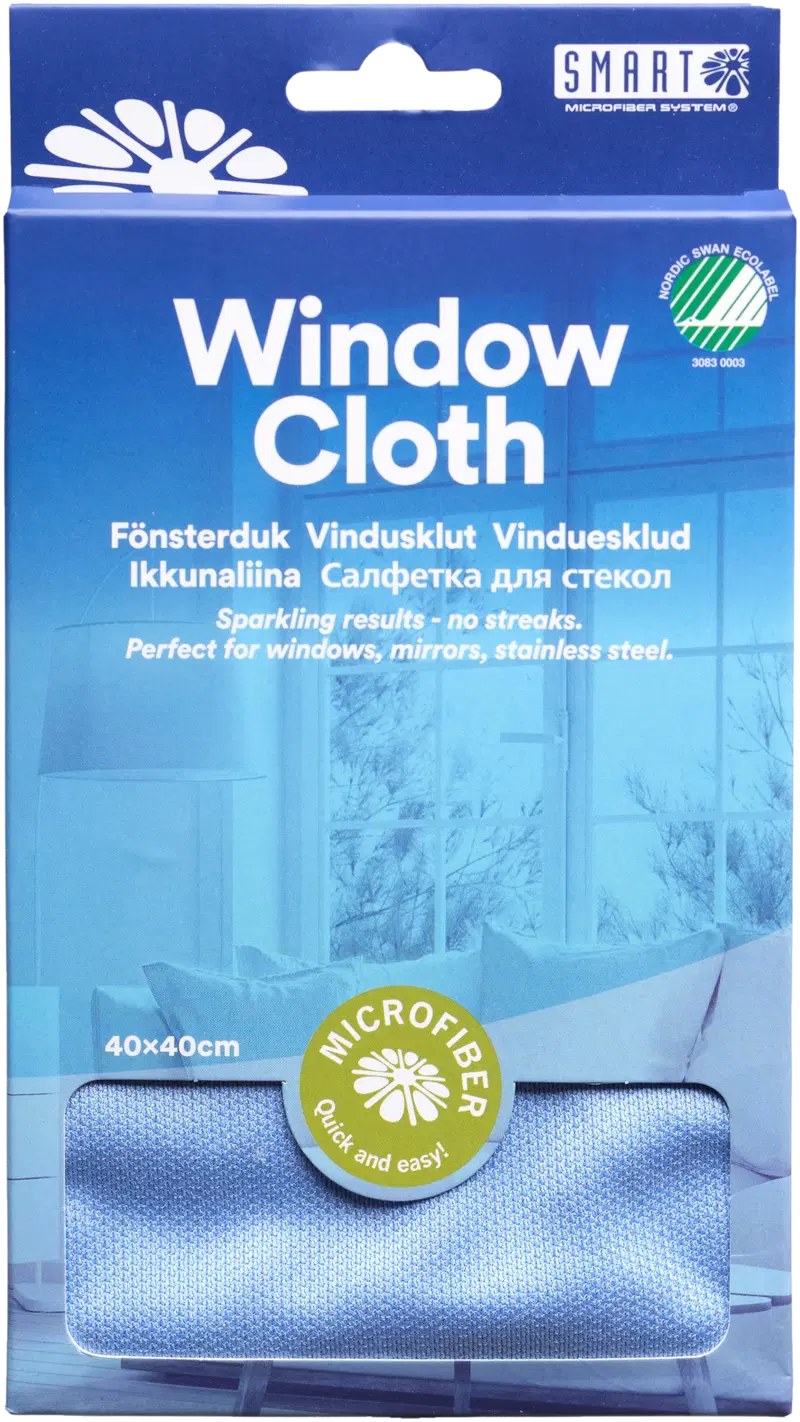 Окно Smart Microfiber Premium и салфетка для полировки