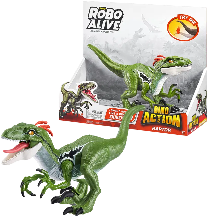 Robo Alive робот динозавр Dino Action Raptor (цвет несколько)