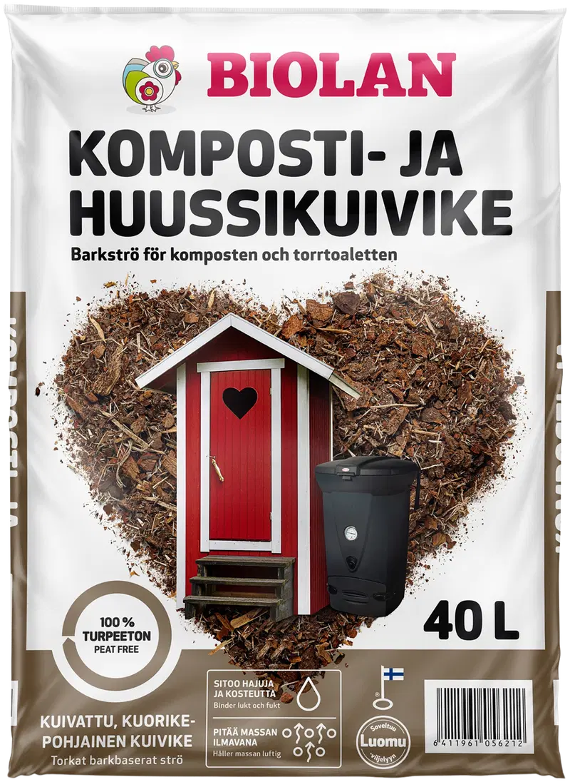 Biola Compost и Huussiquivike 40 л без торфа