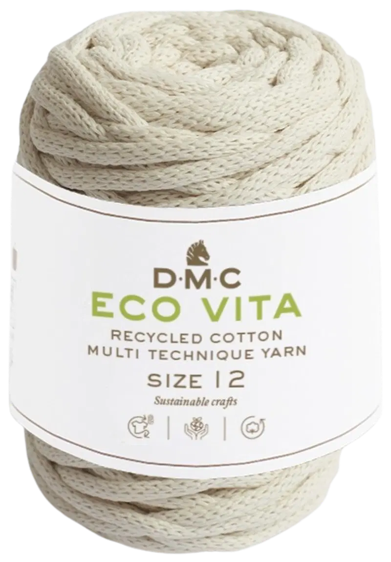 Шнур DMC Eco Vita 250г белый (цвет Натуральный белый)