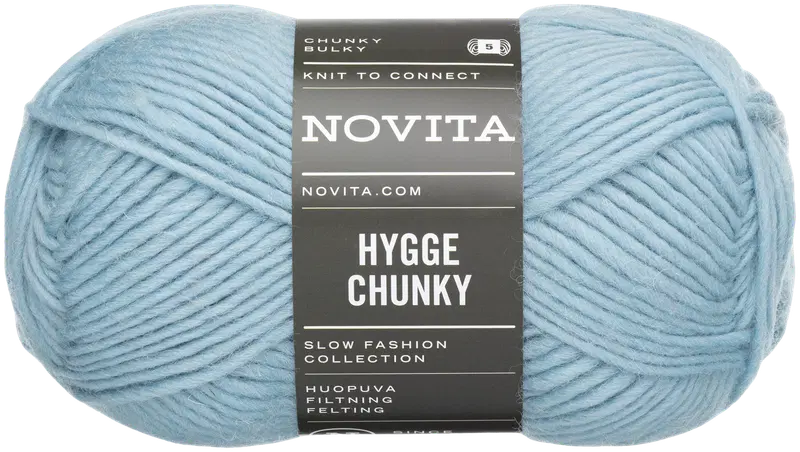 Пряжа Novita Hygge Chunky 100 г прилив 109 (цвет прилив)