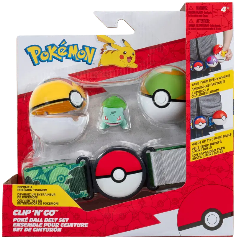 Пояс и мяч Pokemon Clip and Go