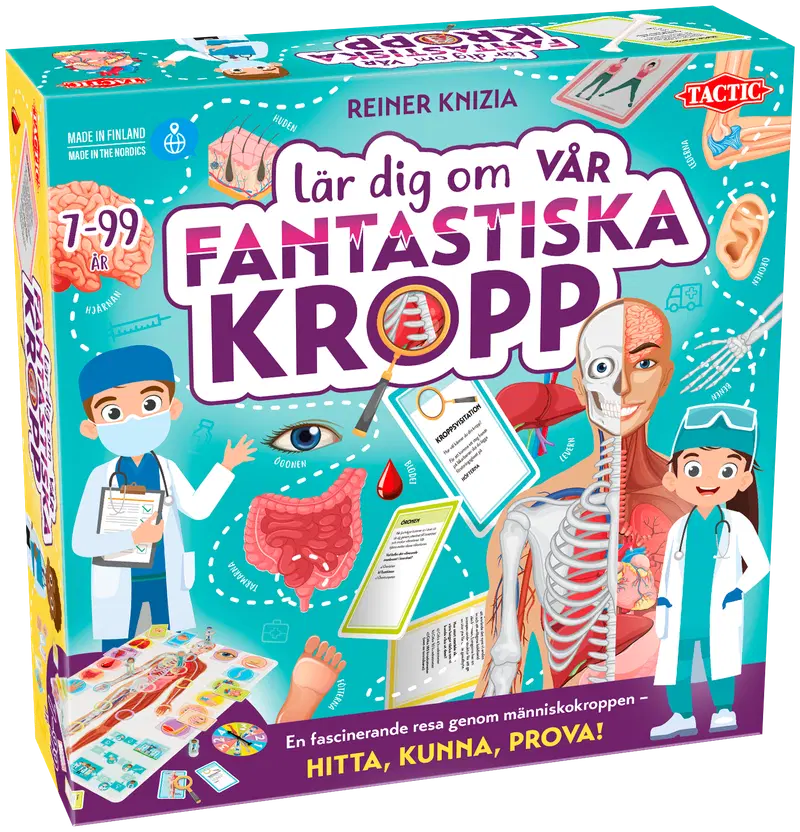 Тактическая настольная игра Lär dig Vår Fantastica Kropp на шведском языке