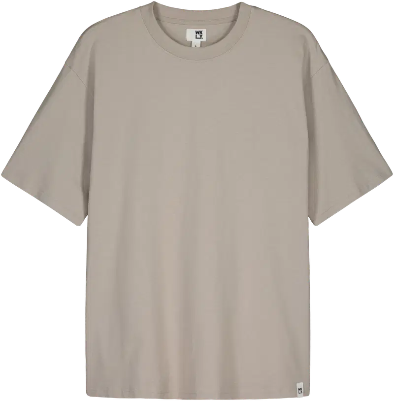 ВКЛ. мужская футболка Basic oversize 195W042603 (размер С, цвет светло-серый)