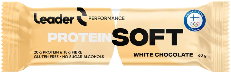 Протеиновый батончик Leader Performance Protein Soft, белый шоколад, 60 г