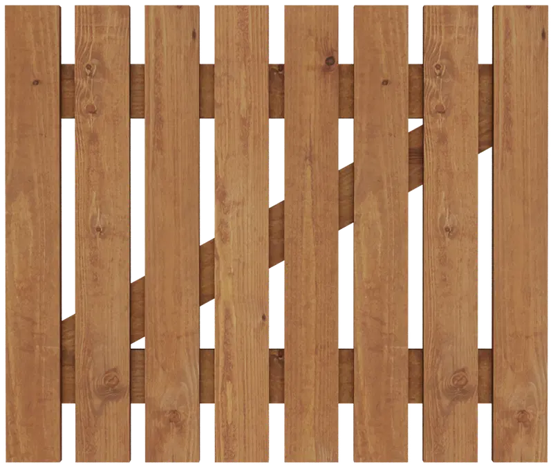 Ворота, вертикальная обшивка, натуральный коричневый, 95x80x3,3см (цвет КОРИЧНЕВЫЙ)