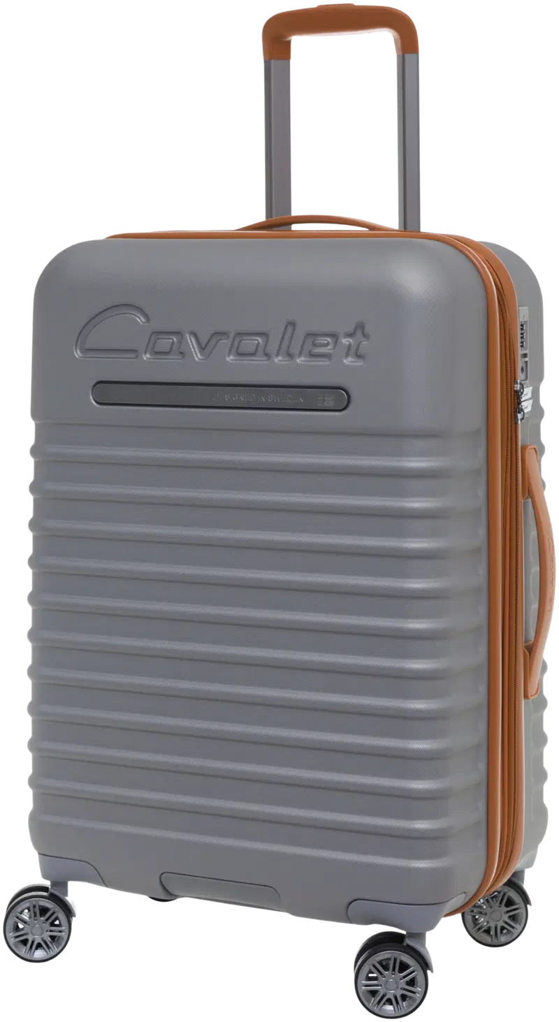 Чемодан Cavalet Pasadena M 65 см серебристый/коричневый (цвет серебро)