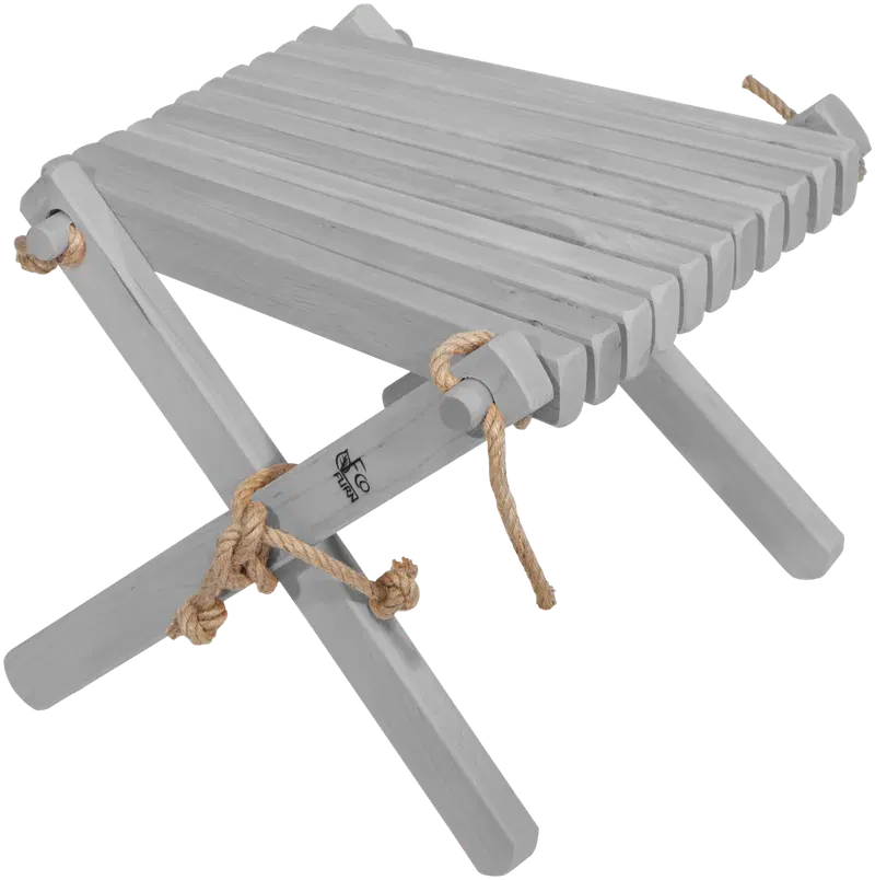 EcoFurn® Lilli стол/табурет серая осина, промасленный, частично в сборе (цвет серый)