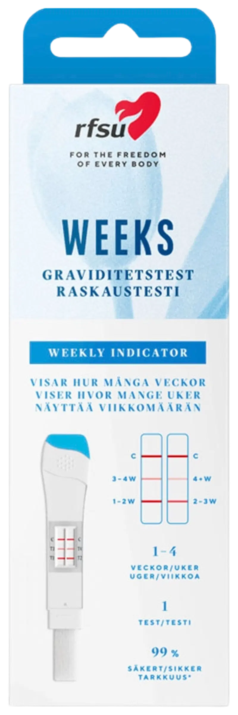 RFSU Weeks Тест на беременность Индикатор недели 1 шт.