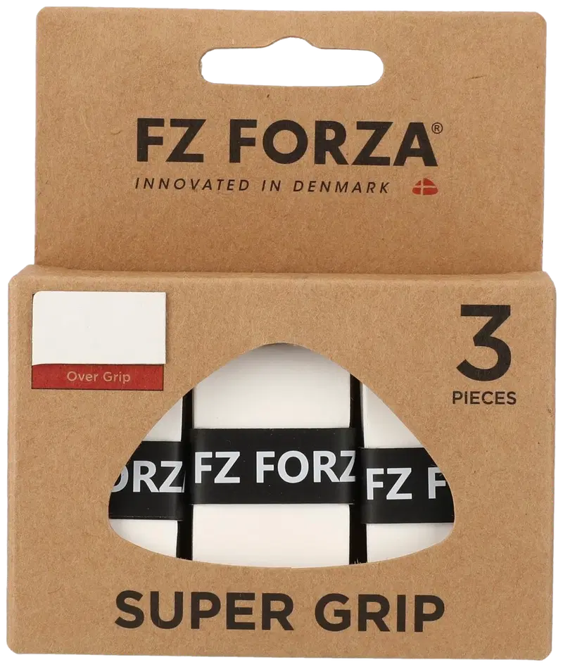 Рукоятки для ракеток для бадминтона FZ Forza Super Grip 3 шт, overgrip, белые (цвет Белый)