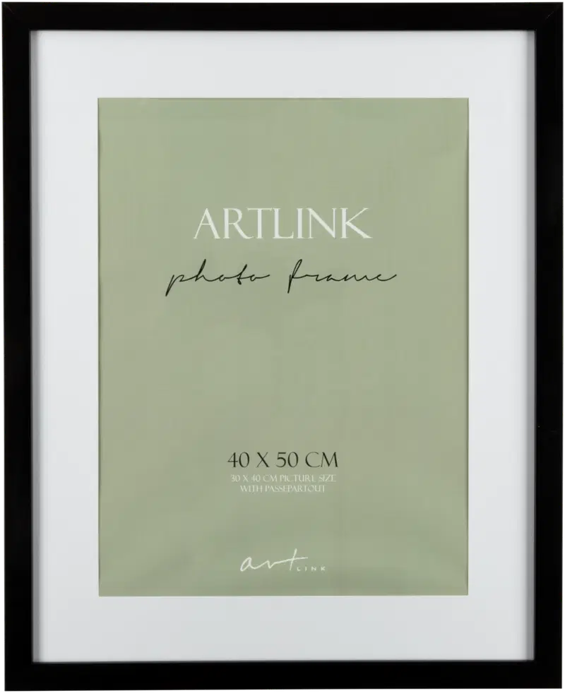 Рамка Art Link Глория 40 х 50 см черная (цвет черный)
