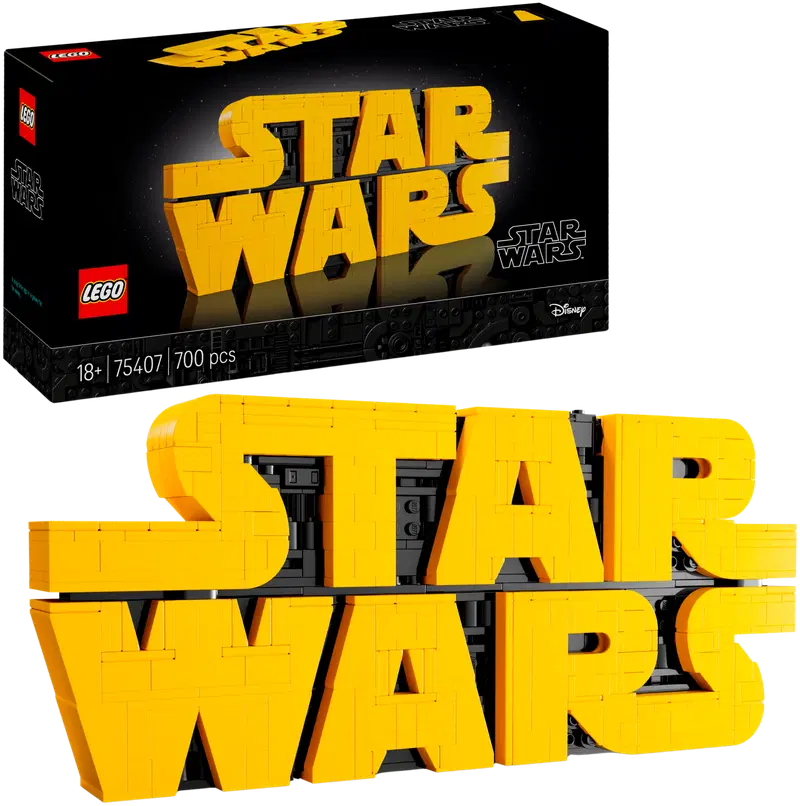 LEGO® Star Wars™ 75407: Логотип «Звездных войн» из кубиков.
