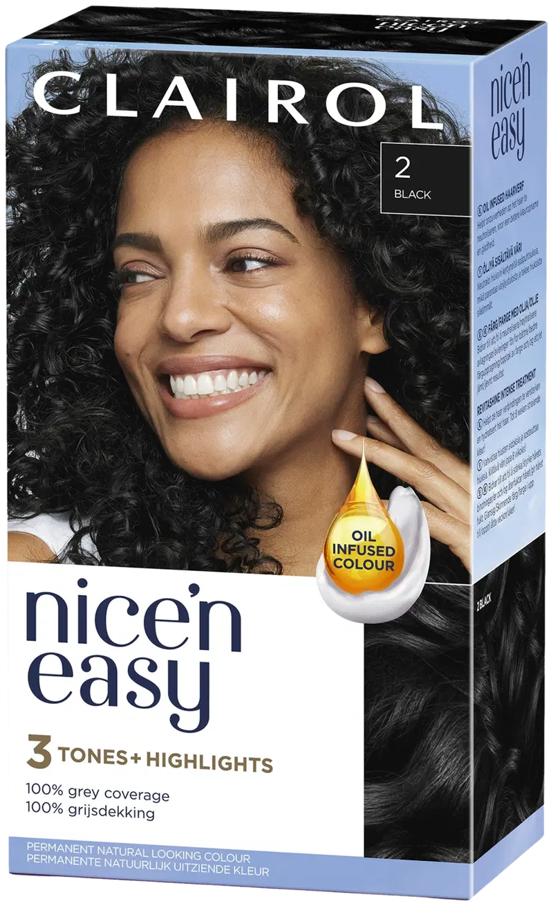 Clairol Nice'n Easy перманентный цвет 2 черный