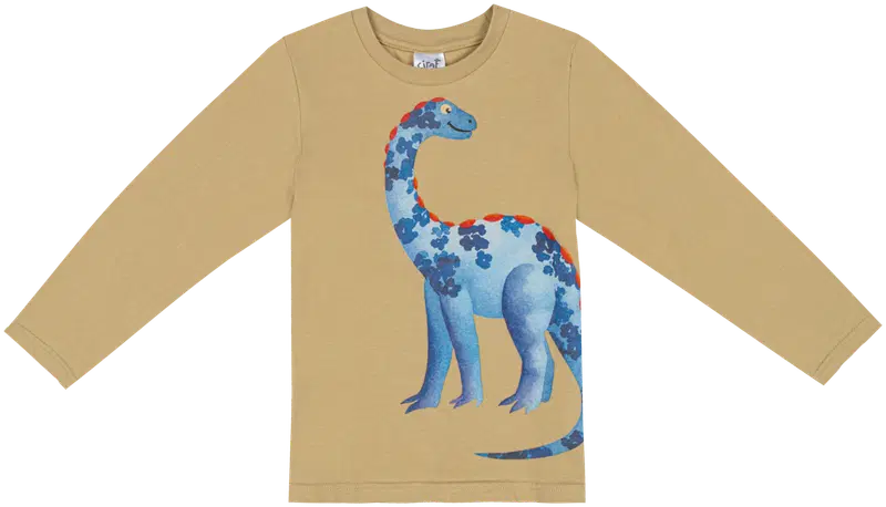 Детская трикотажная рубашка Ciraf Dino 25pc260213 (размер 92, цвет 15-1217tcx пустыня Мохаве)