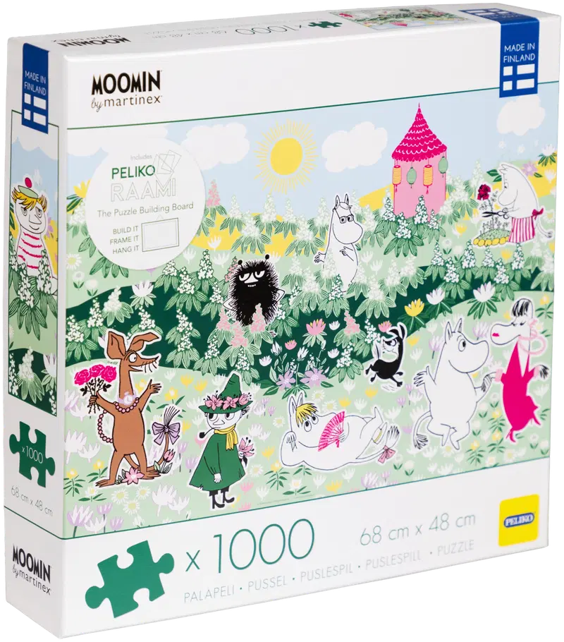 Пазл Peliko Moomin 1000 деталей Цветочный сад