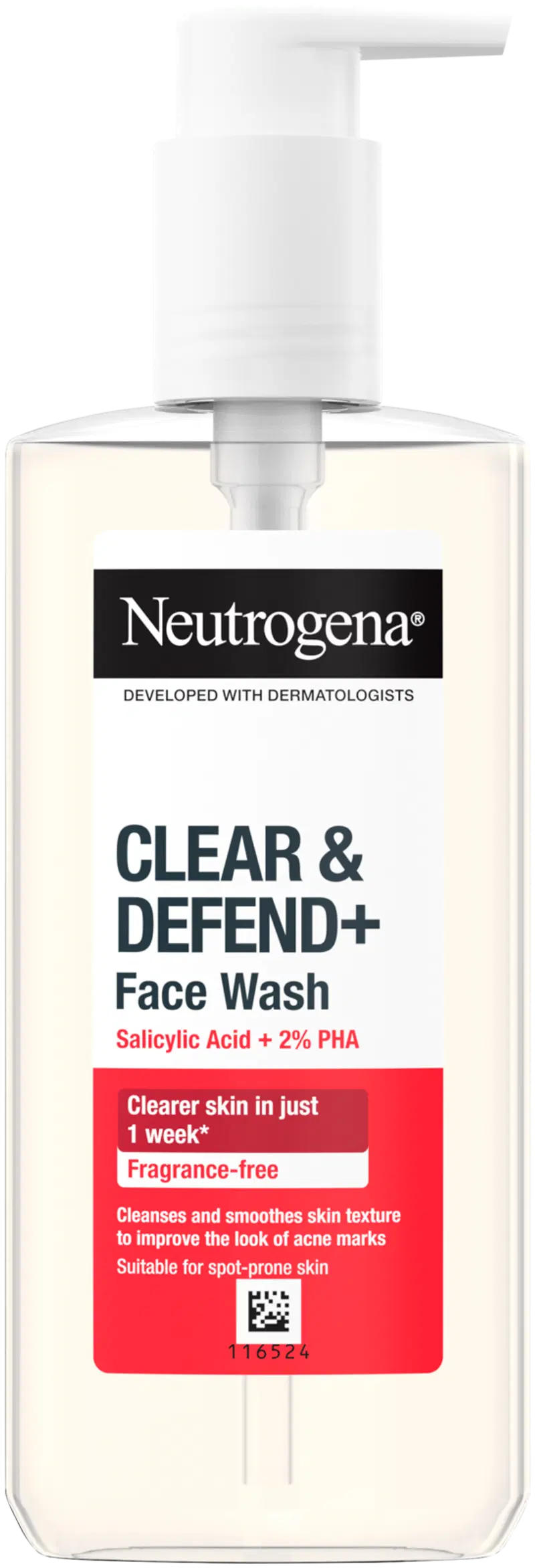 Neutrogena Clear & Defend+ Средство для умывания Facial Wash 200 мл