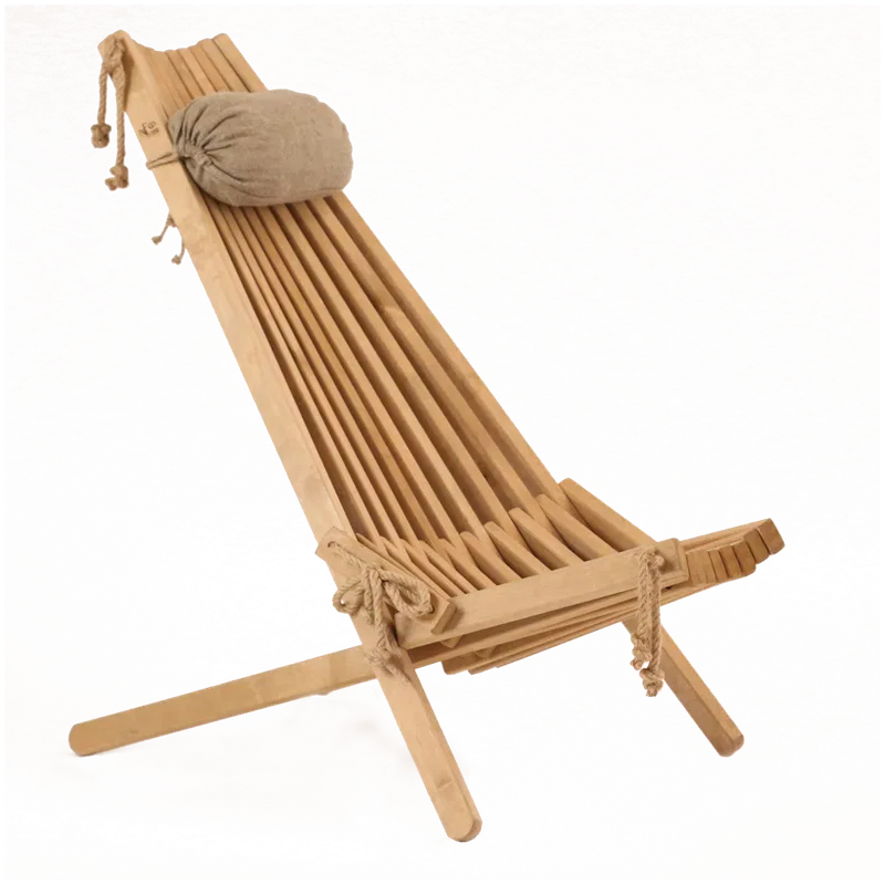 EcoFurn® Eco стул + подушка, светло-коричневая береза, промасленная (цвет светло-коричневый, смазанный маслом)