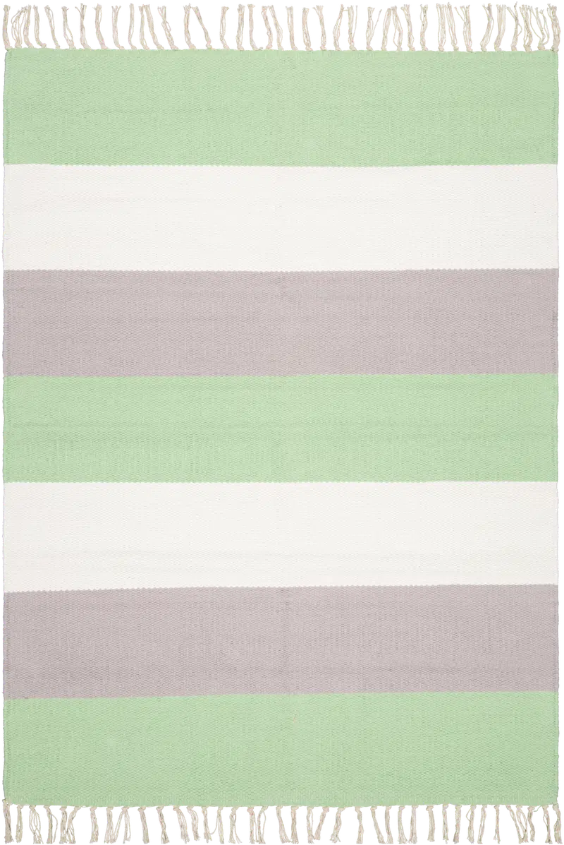 Ковер домашний хлопковый Ткань 60x90 см ч.зеленый/белый/серый (цвет зеленый/беловатый/серый)