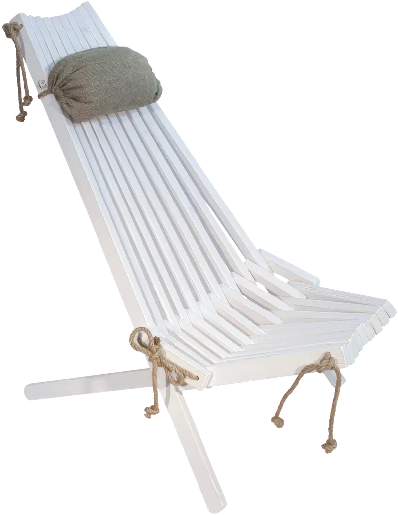 EcoFurn® Eco стул + подушка, сосна белая, промасленная (цвет Белый)