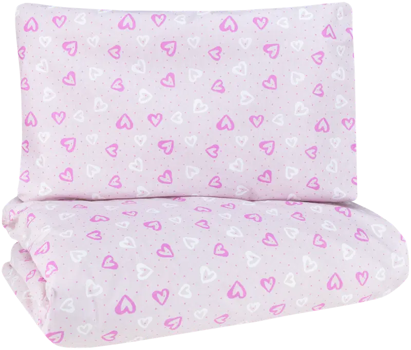 Детский комплект пододеяльников Ciraf Pretty 120x160 см, светло-красный (цвет светло-розовый)