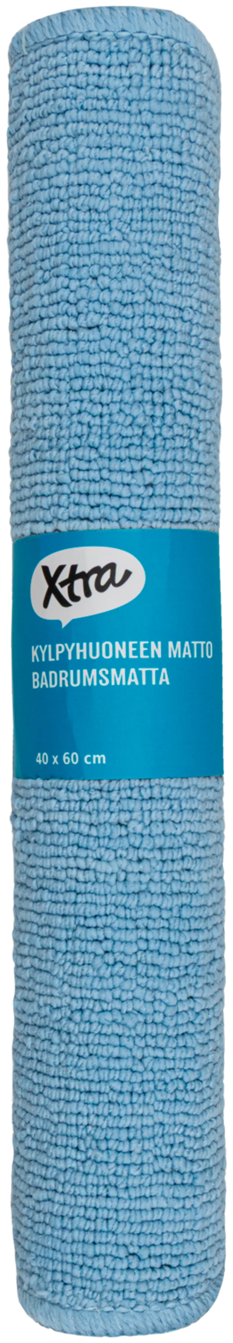 Коврик Xtra для ванной комнаты Anna 40x60 см голубой (цвет светло-голубой)