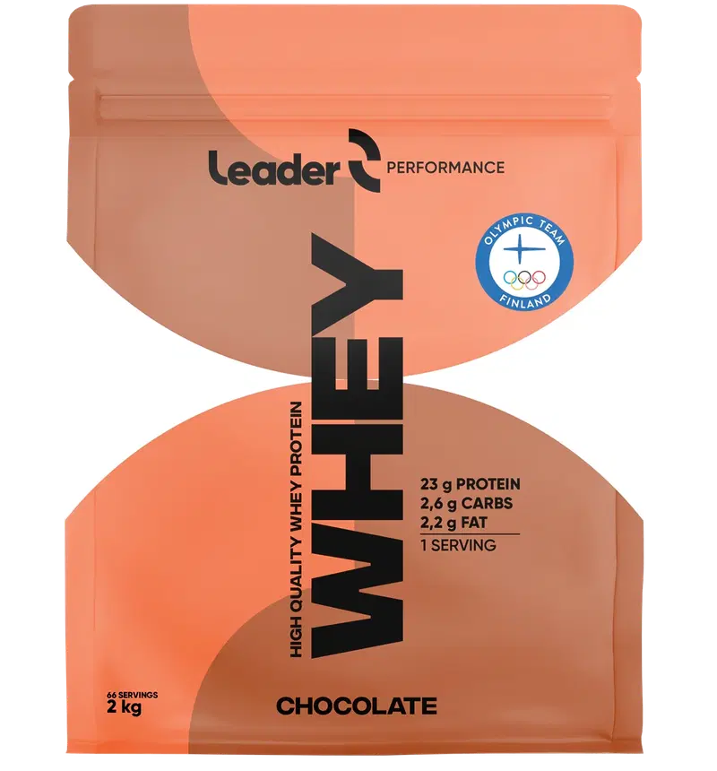 Leader Performance Whey Сывороточный протеиновый порошок со вкусом шоколада 2 кг